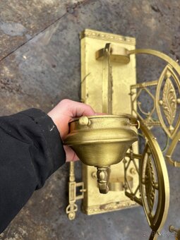 Starožitné nástěnné svítidlo - 4