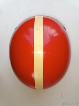 Stará přilba, helma - červená - 4