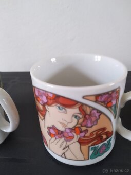 Porcelánové hrníčky Alfons Mucha - 4