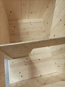 Zateplená psí bouda, bouda pro psa, masiv borovice skladem - 4