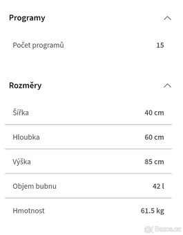 Prodáno ZANUSSI 5,5kg 1000ot.Fuzzy Logic - 4