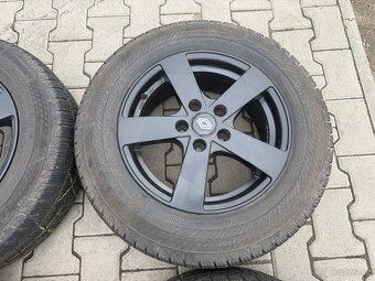 4x al kola 5x114.3 16 + pneu zimní 215/65 R16C - 4