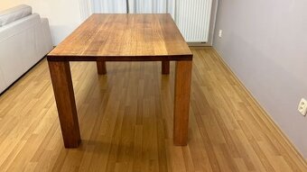 Dubový masivní stůl + 4ks židlí - 4