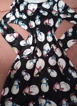 Dámské šaty s vánočním motivem vel.S / M - 4