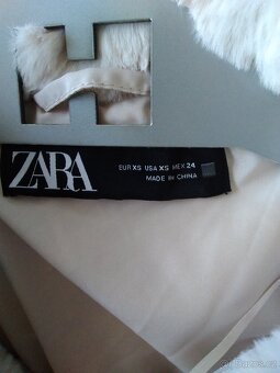 Nová zimní dámská bunda Zara chlupatá velikosti XS. - 4