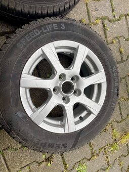 Alu kola ATS rozteč 5x112 zánovní letní pneu 195/65/15 - 4