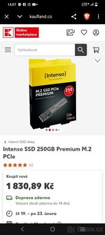 Intenso M.2 NVMe SSD 250GB - 4