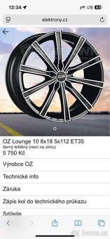 Alu disky OZ Lounge s pneumatikami Matador Hectorra - 4