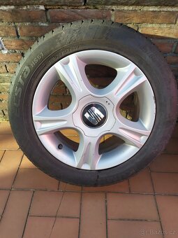 Alu kola 15 " orig Seat+ letní pneu - - 4