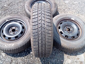 Sada kol 5x100 vč. zim. pneu Barum 195/65 R 15 - 4