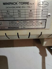 Komorový balicí stroj MINIPACK - 4