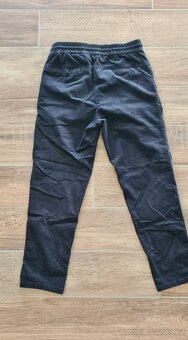 Pánské černé manšestrové kalhoty Zara - 4