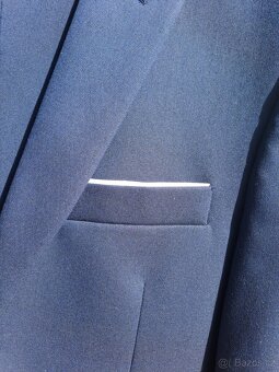 Společenský pánský oblek vel. 46/182 - modrý - 4