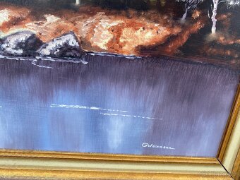 Malovaný obraz hory - AKCE doprava - 4