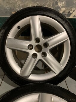 Alu kola AUDI R17 5X112 LETNÍ PNEU 225/45 R17 100% Vzorku - 4