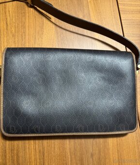Christian Dior,Vintage Honeycomb Pattern Leather Shoulder Ba - 4