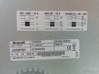 Indukční varná deska Brandt TI1022X - 4