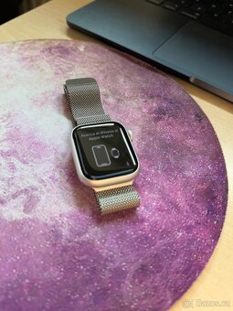 Prodám Apple Watch 9 41mm GPS+Cellular Milánsky tah - 4
