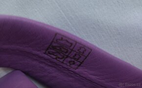 Letní nízké pantofle Kate Gray, fialová kůže, vel. 42 - 4