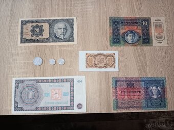 Staré bankovky RU,Čsr,protektorát,čssr, německo - 4