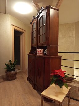 Starožitný kredenc-komoda -vitrina - 4