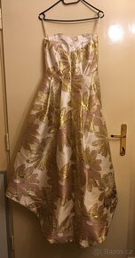 Nové zlato-starorůžové šaty ChiChi London - 4