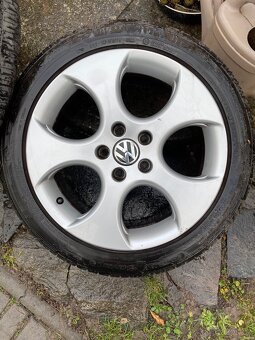 Alu disky + pneu 4ks Vw golf gti 7,5x17h2 et 51 - 4
