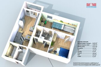 Prodej bytu 2+1, 55 m², Praha, ul. Jablonecká - 4