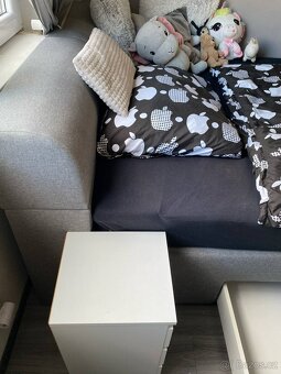 boxspring americká postel 160x220cm včetně úložného prostoru - 4