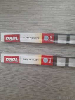 2x šedé papírové plisované žaluzie Papl - 4