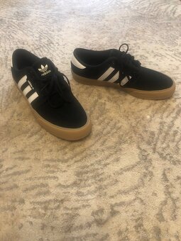 Panské černé tenisky Adidas vel. 44 2/3 nové - 4