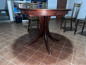 rozkládací jídelní stůl z masivu - 4