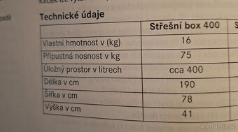 Střešní box vč. příčníků MERCEDES BENZ originál - 4