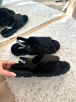 ČERNÉ PANTOFLE KARL LAGERFELD - 4