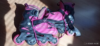 Prodám 2ks inline brusle +chrániče - 4