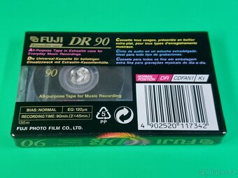 MC Audiokazeta Kazeta FUJI DR 90 nová zabalená - 4
