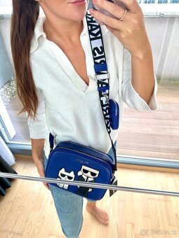 MODRÁ CROSSBODY KABELKA KARL LAGERFELD - 4