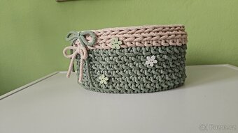 Háčkovaný košík - 4