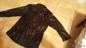 Kožený kabát zn. Brown, vel. XXL - 4