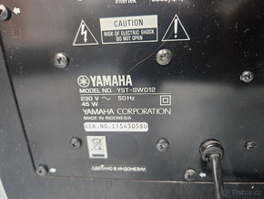 SUbwoofer YAMAHA YST-SW012 černý - 4