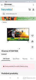 3D Hisense 75'' - 4