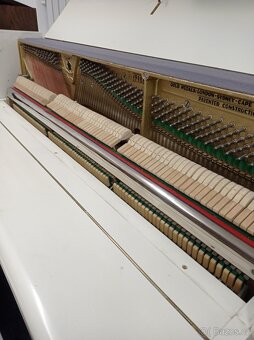 Piano, pianino, klavír bílý Petrof- Forster - 4