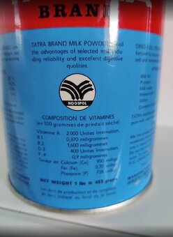 retro plechovka/pixla od čs. sušen. mléka TATRA - 4