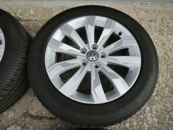 Alu VW 5/112 r17 + 215/55 r17 letní pneu Top stav - 4