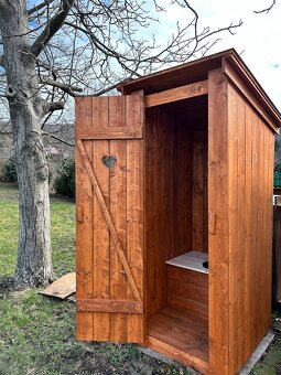 Nová dřevěná kadibudka - palubky 20mm - dovoz ČR - 4
