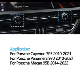 PORSCHE ovládací knoflíky pro autorádio PCM 3.1/4.0 - 4