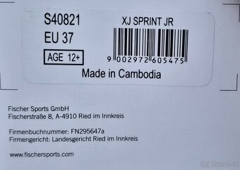 Dětské boty na běžky Fischer vel. 37 nepoužité - 4