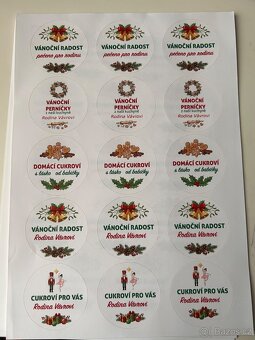 Vlastní Custom vánoční samolepky na míru - 4