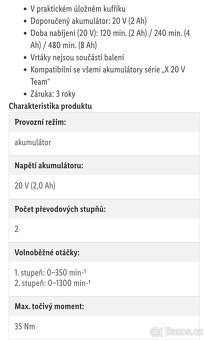 Aku šroubovák parkside - 4