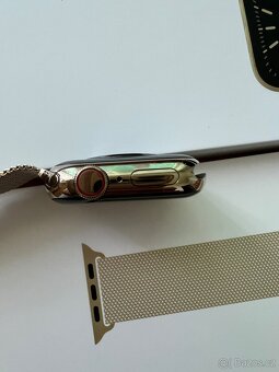 Apple Watch Series 6 40mm Gold Stainless Gold Mil Lp cellula - 4
